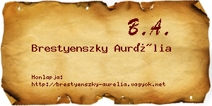 Brestyenszky Aurélia névjegykártya